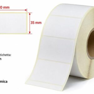 Roll of 1500 Labels 70X35 Protected Core 40 White